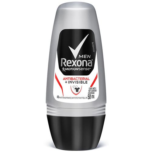 Desodorante Roll On Rexona Men Invisible Antibac 50ml