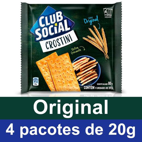 Biscoito Club Social Crostini Original 80g