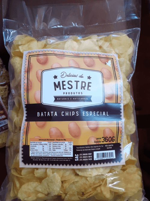 Batata Chips Delicias Mestre 360g