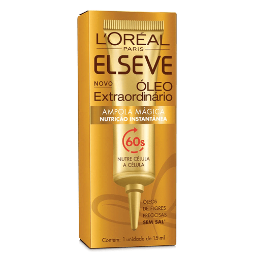 Ampola Tratamento Elseve Óleo Extraordinário 15ml