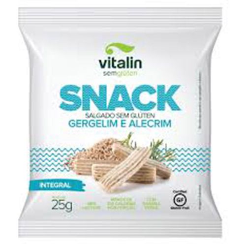 Snack Integral Vitalin sem Glúten Gergelim e Alecrim 25g