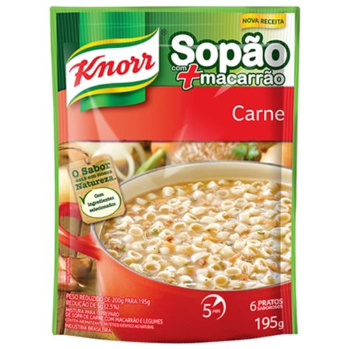 Sopão Knorr com Macarrão Carne 194G