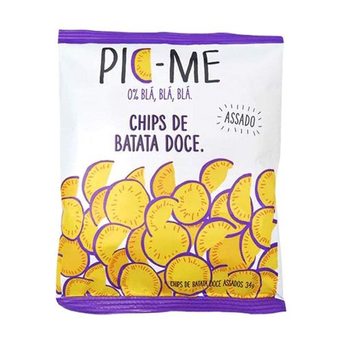 CHIPS 100%NAT PIC-ME 34G- PC BATATA DOCE