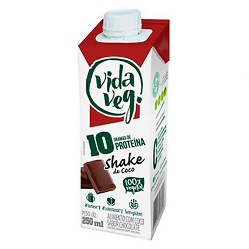 Shake Vegano Vida Veg Coco com Chocolate 250ml