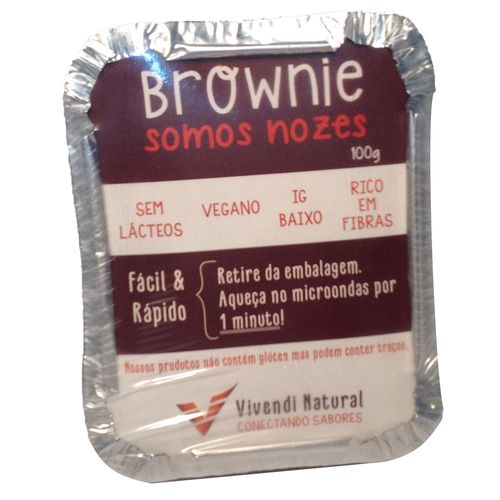Brownie Vegan Vivendi Chocolate e Nozes 100g