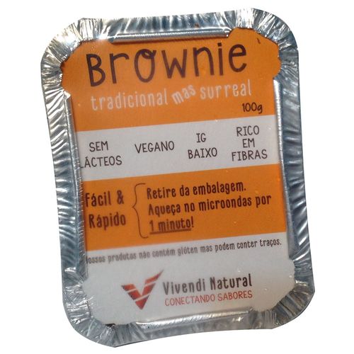 Brownie Vegan Vivendi Tradicional Chocolate 100g