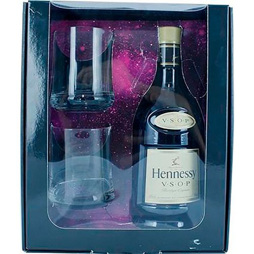 Kit Hennessy Conhaque V.S.O.P + 2 Copos 700 ml