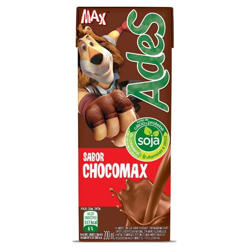 Bebida de Soja Ades ChocoMax Chocolate Tetra Pak 200ml
