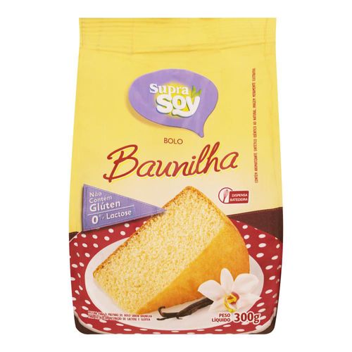 Mistura para Bolo Suprasoy Sem Glúten e 0 Lactose Baul 300 g