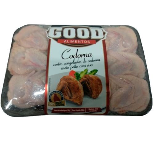 Codorna Good Alimentos Meio Peito Com Asa 500g