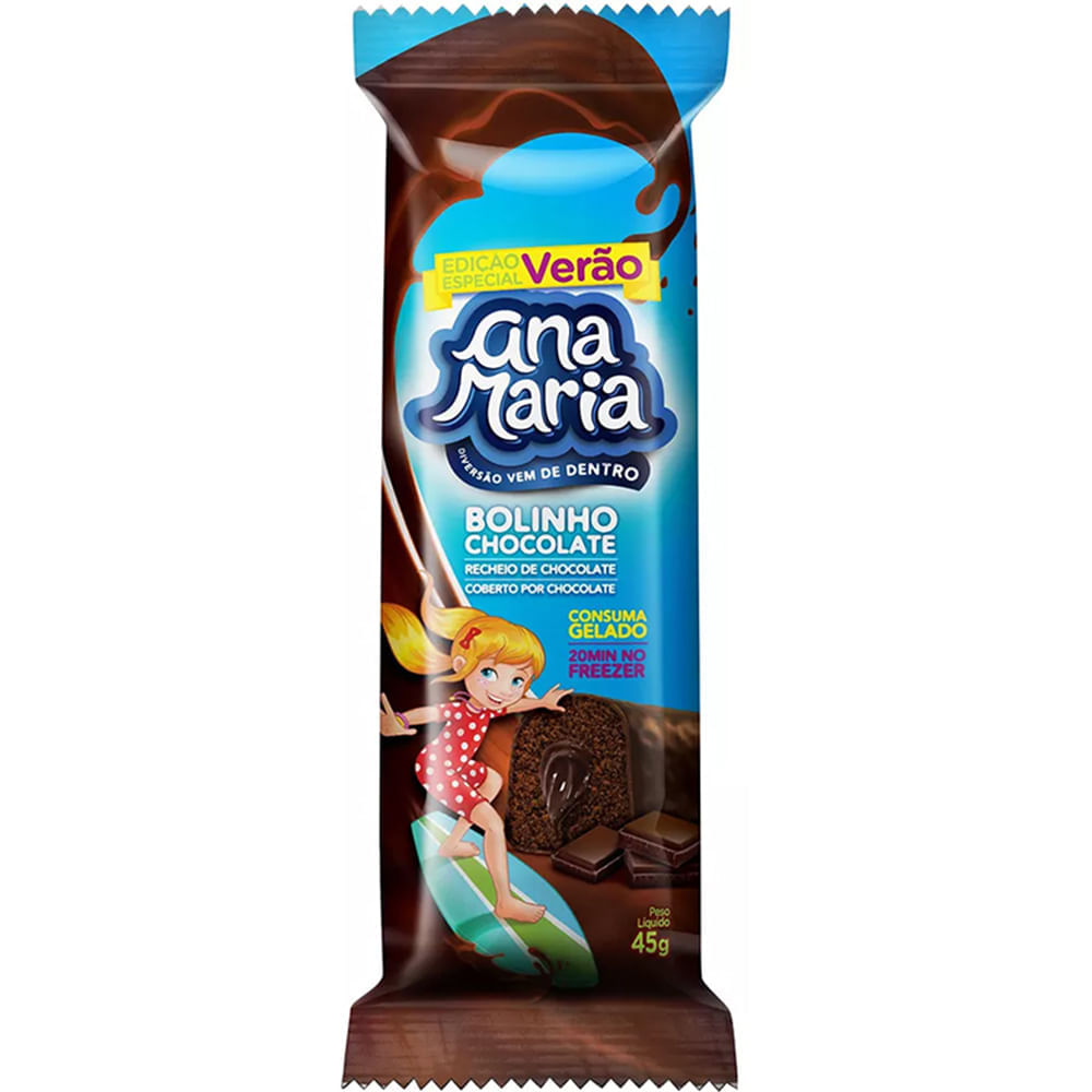 Bolinho de Chocolate Verão Ana Maria 45g - Supernosso