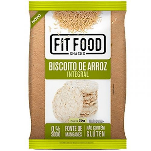 Biscoito de Arroz Fit Food Integral 30g