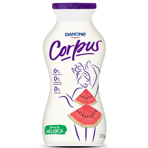 Iogurte Líquido Corpus Melancia Sem Lactose 170g