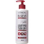 Creme-de-Limpeza-Inteligente-Elseve-L-Oreal-Light-Poo-400ml-Reparacao-Total-5-Tudo-Em-1