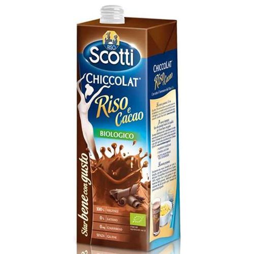 Bebida de Arroz Italiana Scotti Chocolate Tetra Pak 1 L