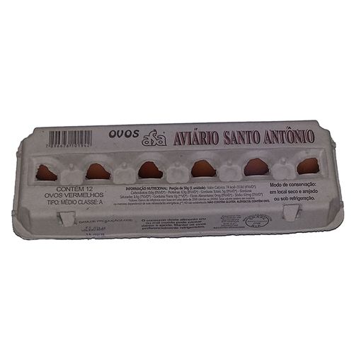 Ovo de Galinha Vermelho Resinado 12 Unidades