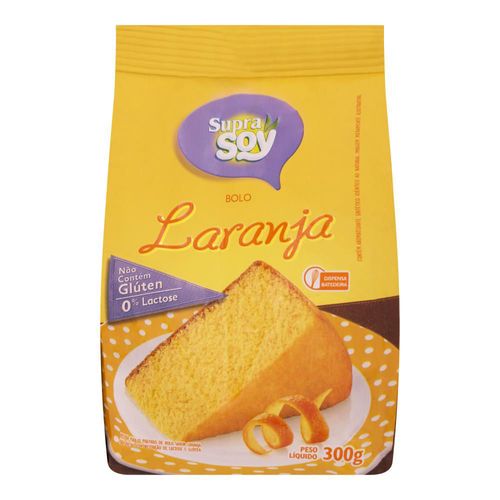 Mistura para Bolo Suprasoy sem Glúten Zero Lactose Chocolate Pacote 300 g