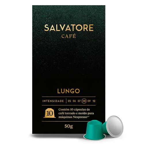 Café em Cápsula Baggio Salvatore Lungo 10 Unidades 50g