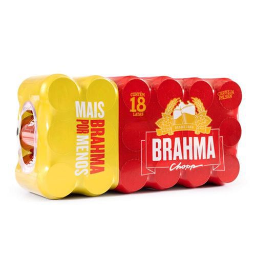 Cerveja Brahma Chopp 473ml Pack com 18 unidades
