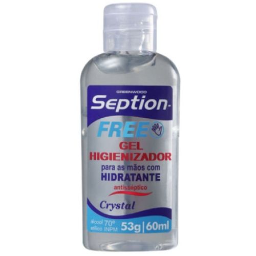 Álcool Gel Higienizador para Mãos Seption-Free Crystal 60ml