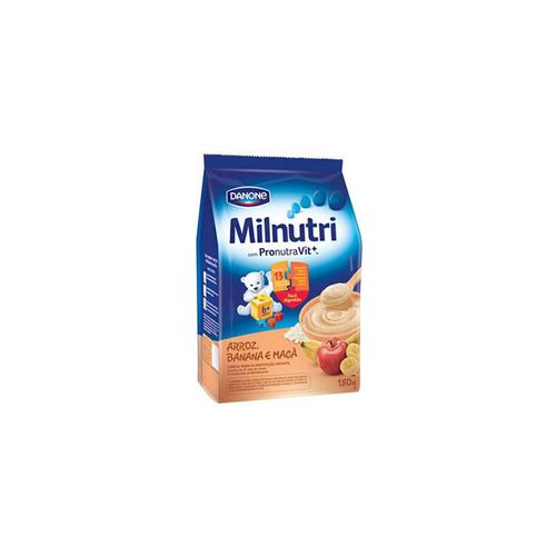 Cereal Infantil Milnutri Banana e Maçã Pacote 180 g