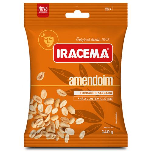 Amendoim Salgado Iracema Sem Pele 140g