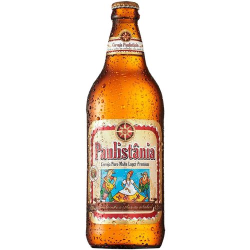 Cerveja Paulistânia Premium Lager Garrafa 600 ml