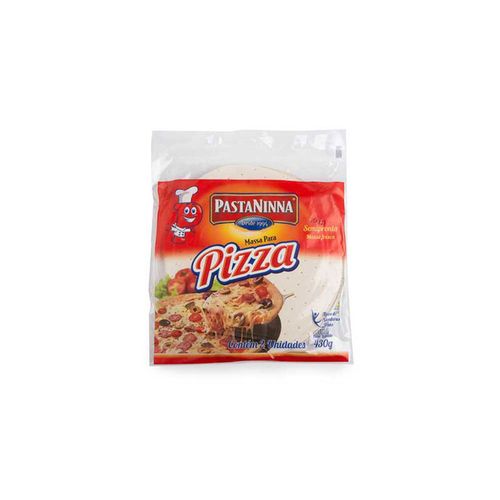 Massa Fresca para Pizza Pastaninna 430 g Pacote com 2 Unidades