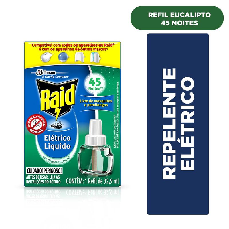 Repelente-Raid-Eletrico-Liquido-Eucalipto-45-Noites-Refil-329-ml