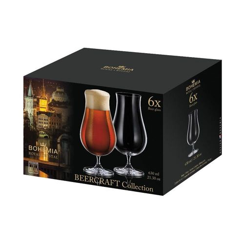 Kit de Taças para Cerveja Bohemia 630ml 6 Unidades