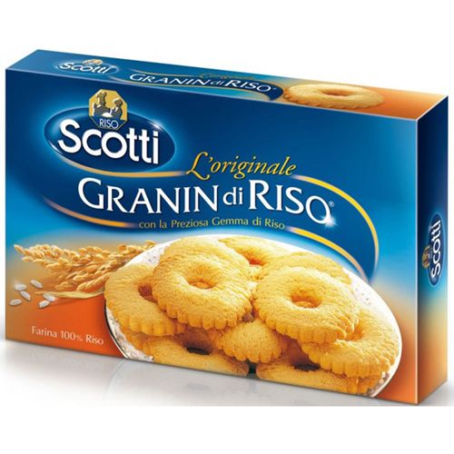 Biscoito de Arroz Italiano Riso Scotti Granini di Riso Caixa 250 g