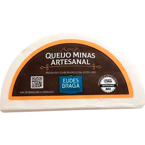 Queijo Minas Artesanal Eudes Braga Peça 800g