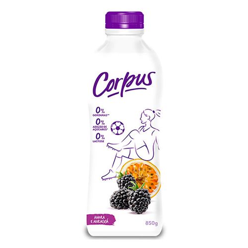 Iogurte Amora e Maracujá Zero Lactose Corpus 850g