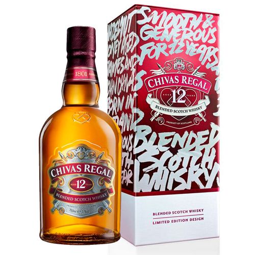Whisky Chivas Regal Escocês Blended 12 Anos 750ml