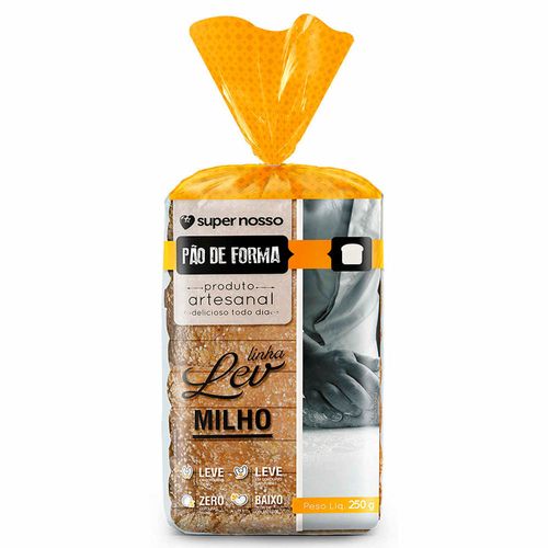 Pão de Forma Lev Milho Artesanal Supernosso 250g