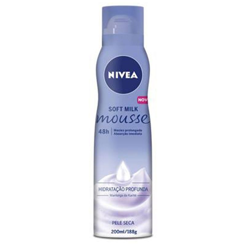 Mousse-Hidratante-Corporal-Nivea-Soft-Milk-200ml