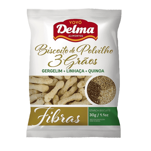 Biscoito Polvilho Vovó Delma 3 Grãos 30g