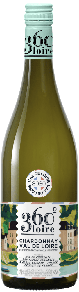 Vinho Francês 360 Loire Chardonnay Branco 750 ml