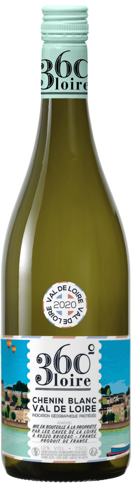 Vinho Francês 360 Loire Branco Chenin Blanc Garrafa 750ml
