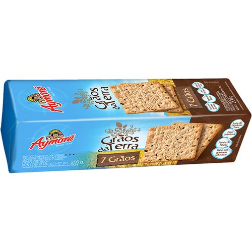 Biscoito Aymoré Grãos da Terra 7 Grãos 200 g