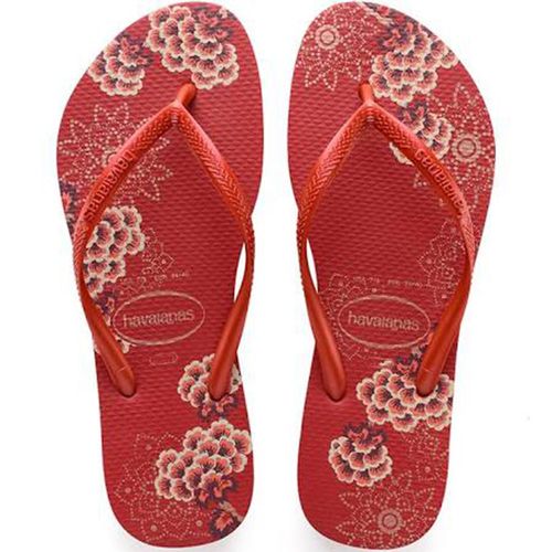 Sandália Havaianas Slim Organic Vermelho Apache Nº 39 / 40 Par