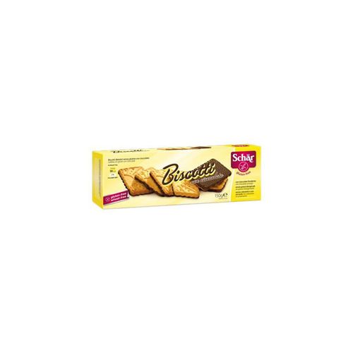 Biscoito Italiano Schar Biscotti Sem Glútem com Cobertura de Chocolate 150 g