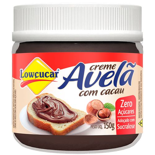 Creme de Avelã Lowçucar Zero Açúcar com Chocolate 150 g