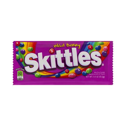 Confeito Skittles Wild Berry 61,5 g