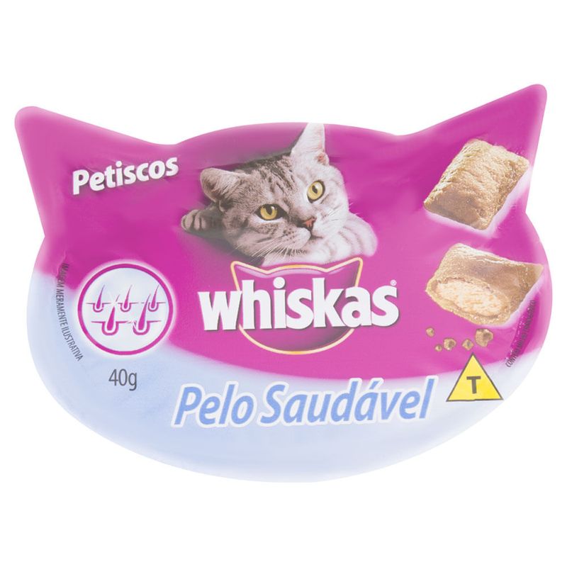 Petisco-para-Gatos-Adultos-Whiskas-Pelo-Saudavel-Pote-40g