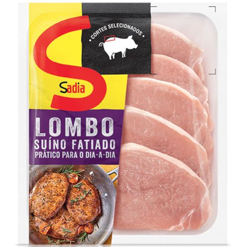 Lombo Suíno Sadia Fatiado Congelado Bandeja 1Kg