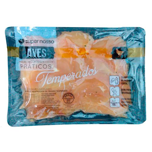 Filezinho De Frango Sassami Super Nosso Temperado 1Kg