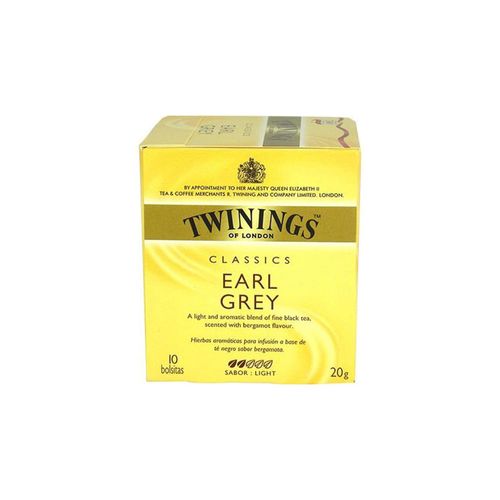Chá Ervas Inglês Twinings Earl Grey Caixa com 10 Sachês