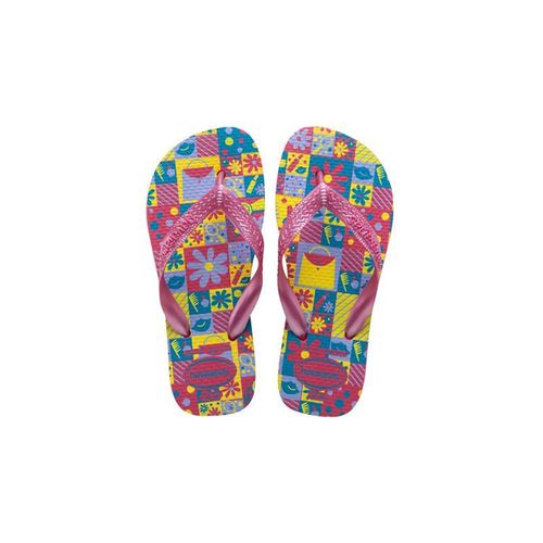 Sandália Havaianas Kids Flores 1 Par Violeta 27/28
