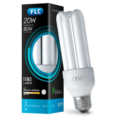 Lâmpada Flc Elétrica 20W x 127V Branca Unidade